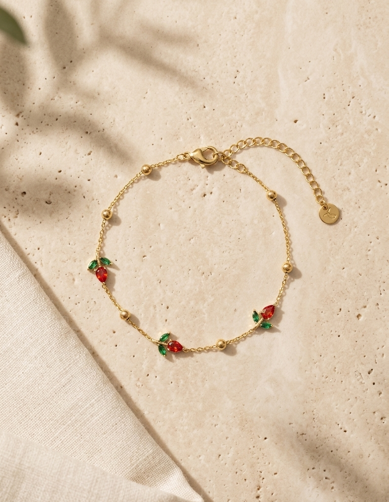 Dainty tulip bracelet