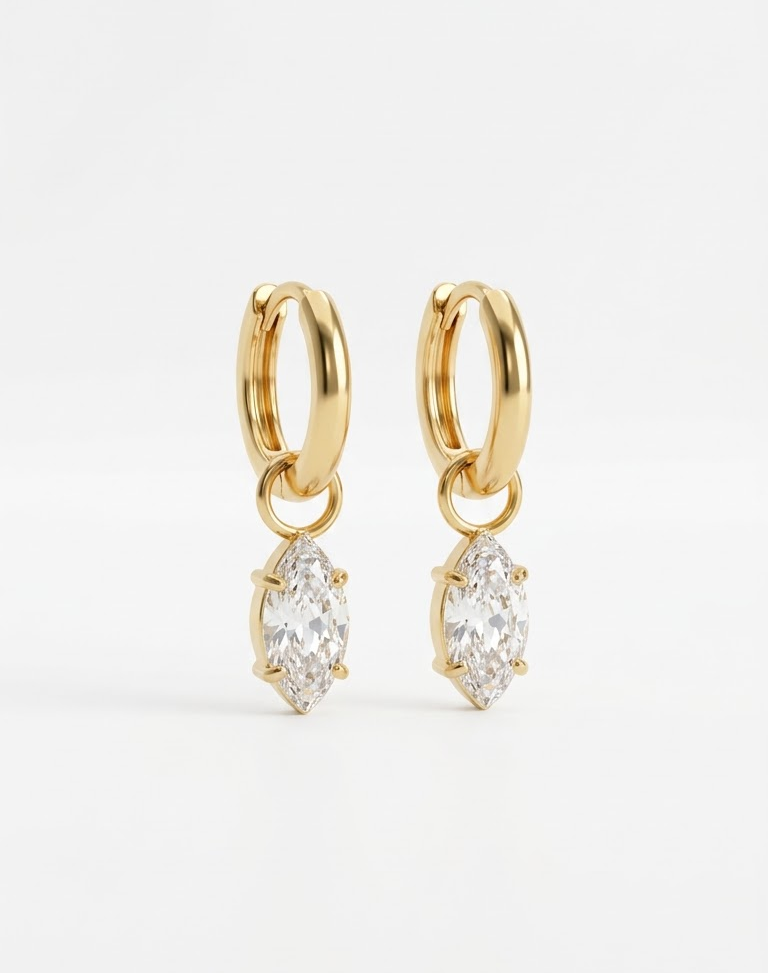 Marquise hoops