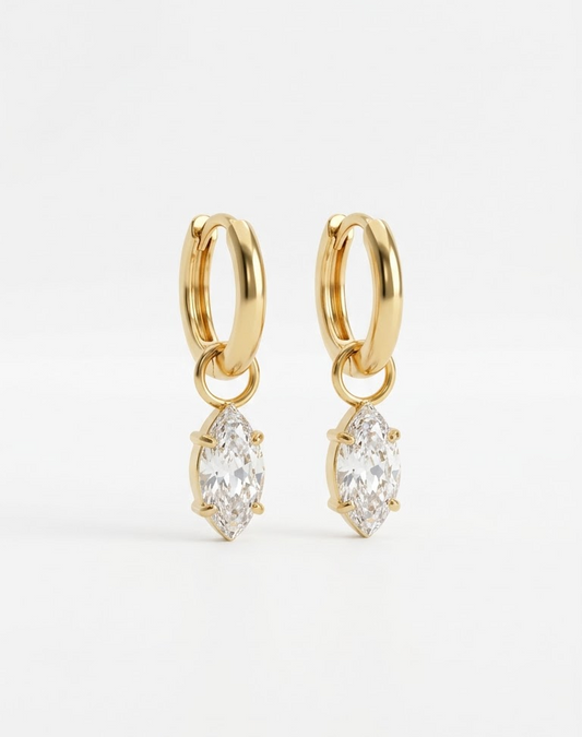 Marquise hoops