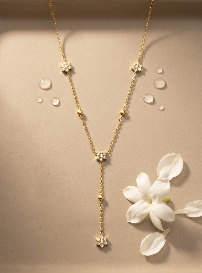 Twinkle trail necklace