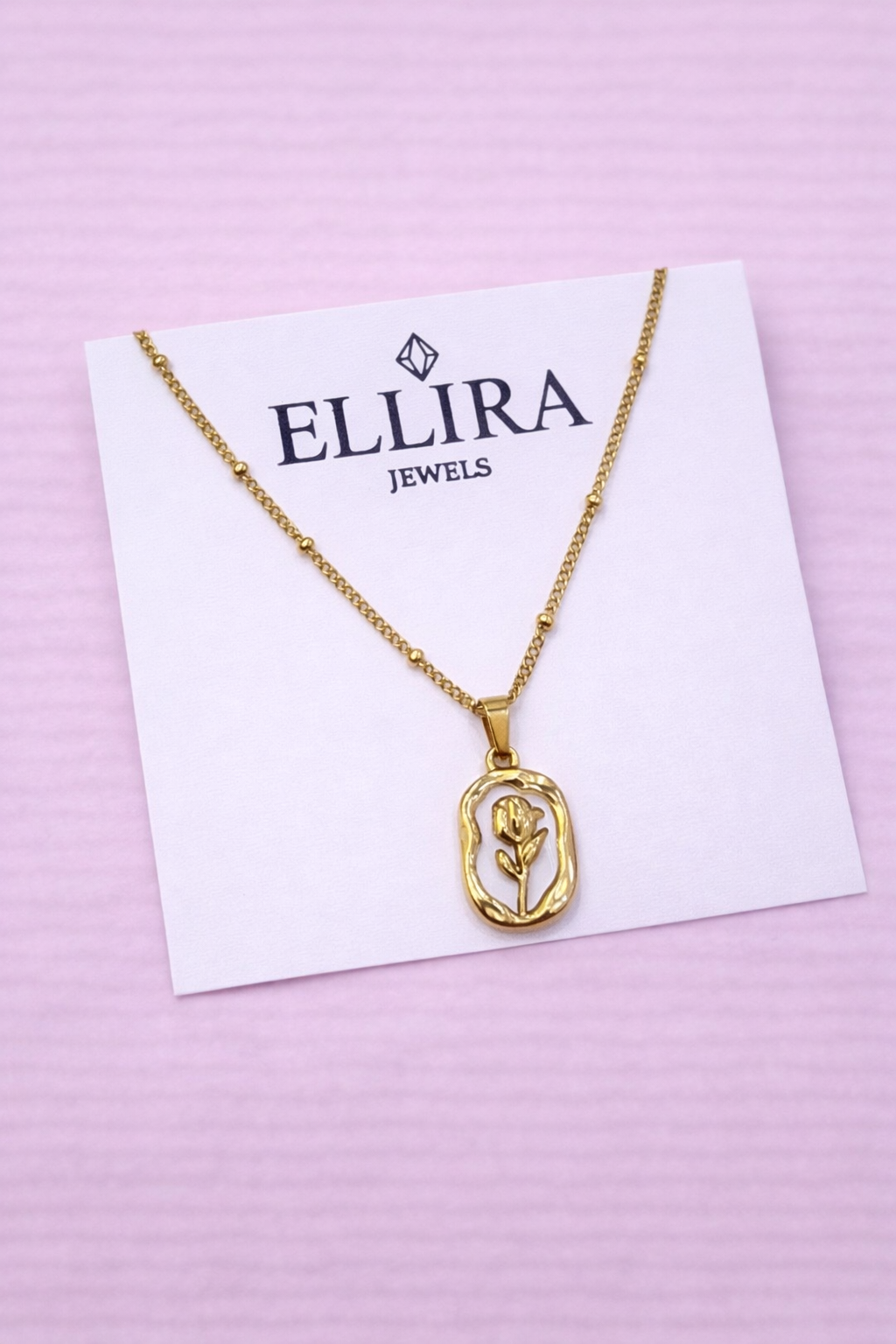 Gold Rose Pendent