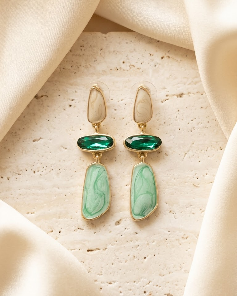 Marble muse earrings