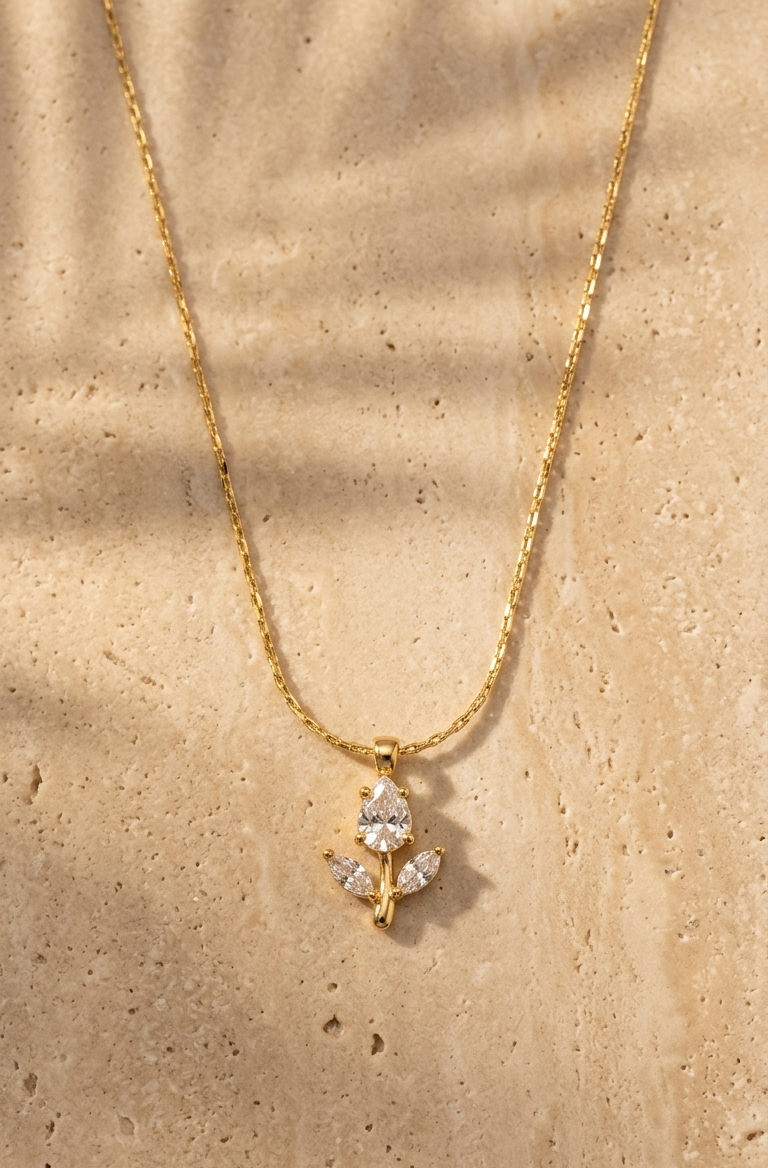 Tulip glow necklace