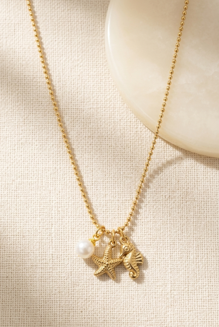 Marina charm necklace