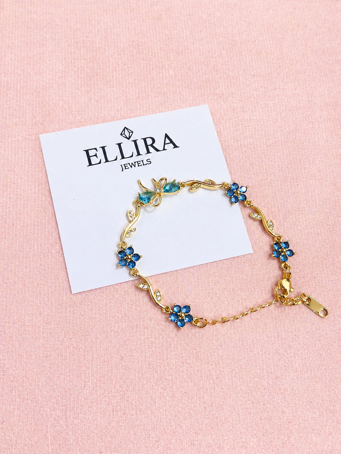 Floral bow bracelet