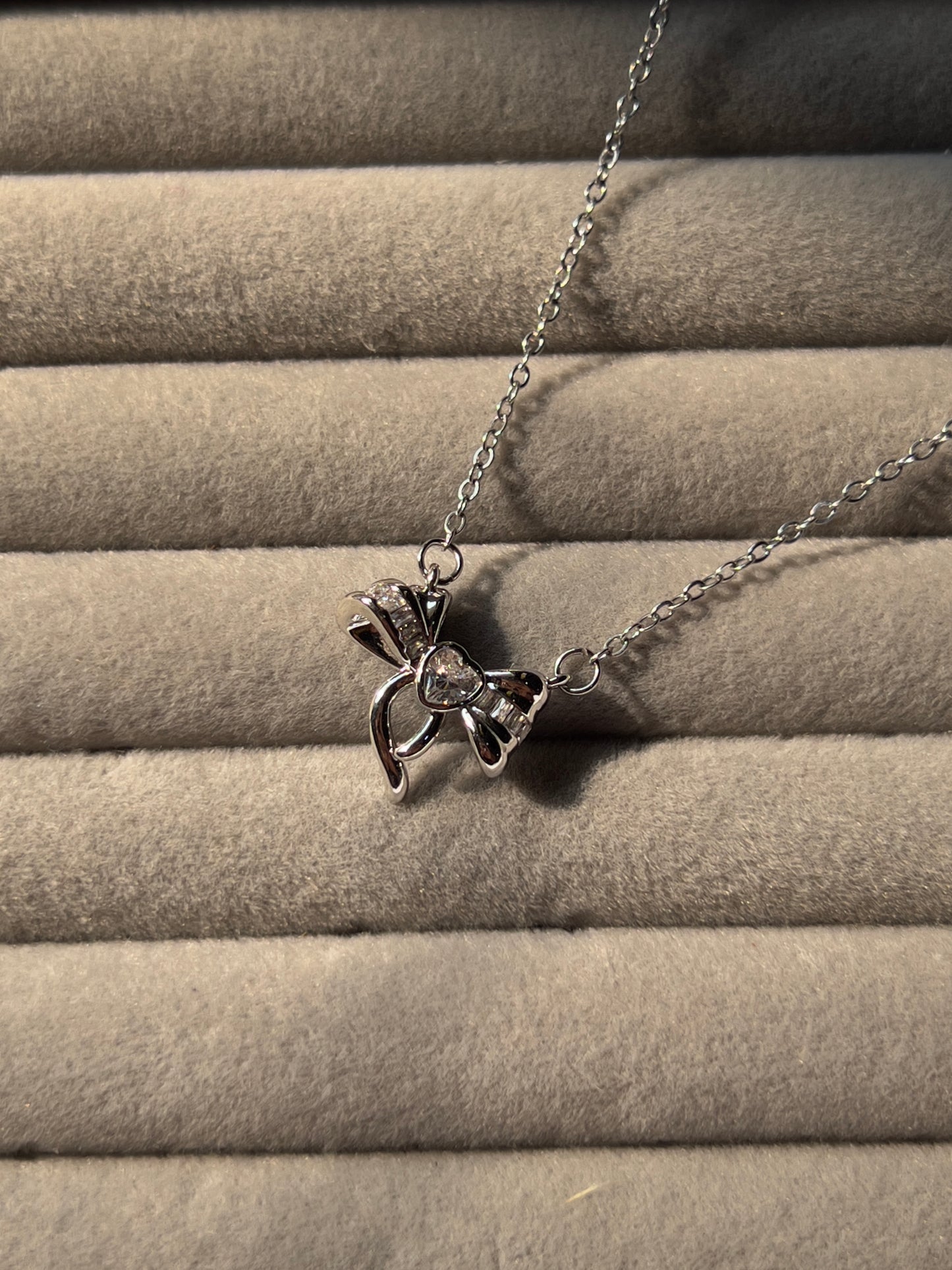 Heart Bow Necklace