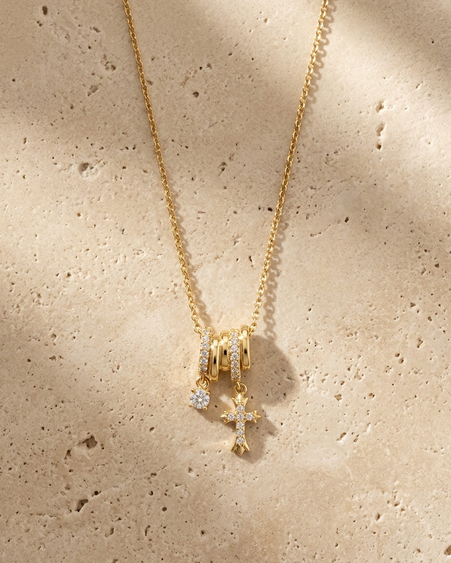 Angle aura necklace