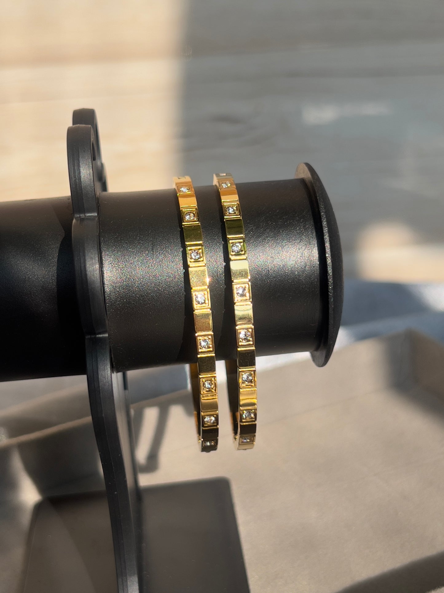 Square spark bangles