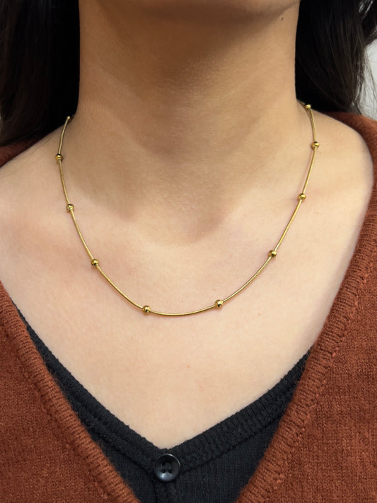 Gold Beaded Chain
