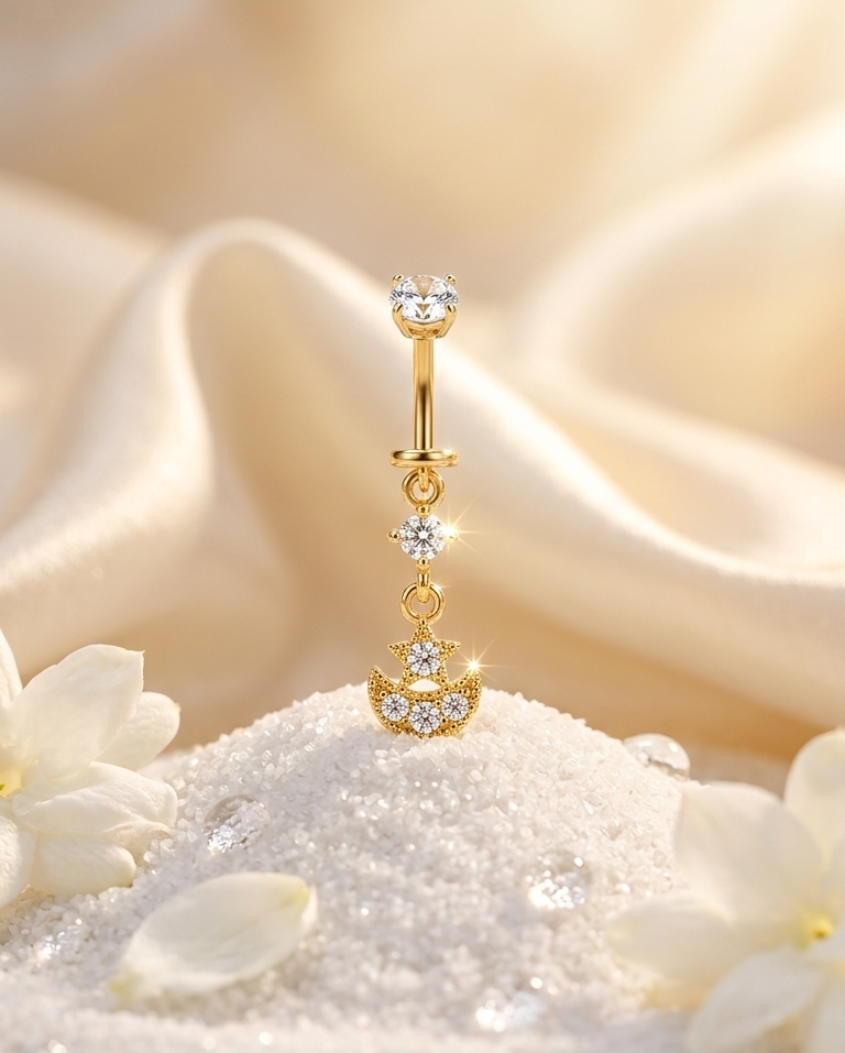 Golden eclipse piercing