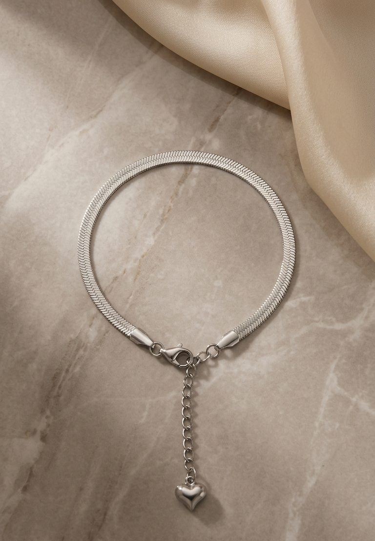 Silver snake bracelet
