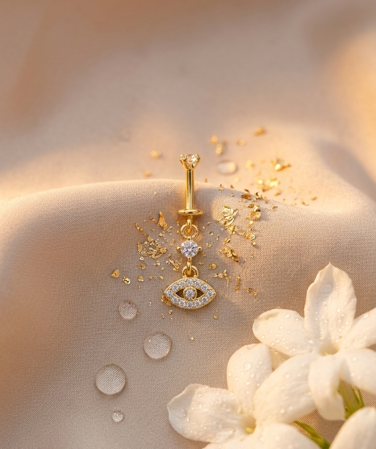 Evil eye piercing