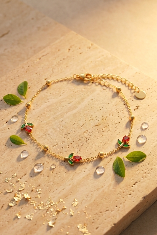 Dainty tulip bracelet
