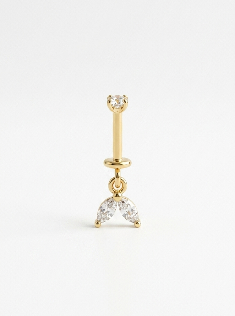 Starlit drop piercing