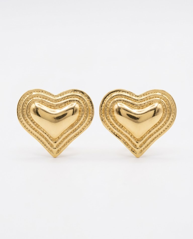 Love stud earrings