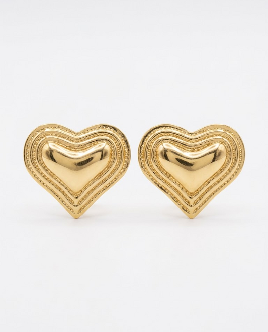 Love stud earrings