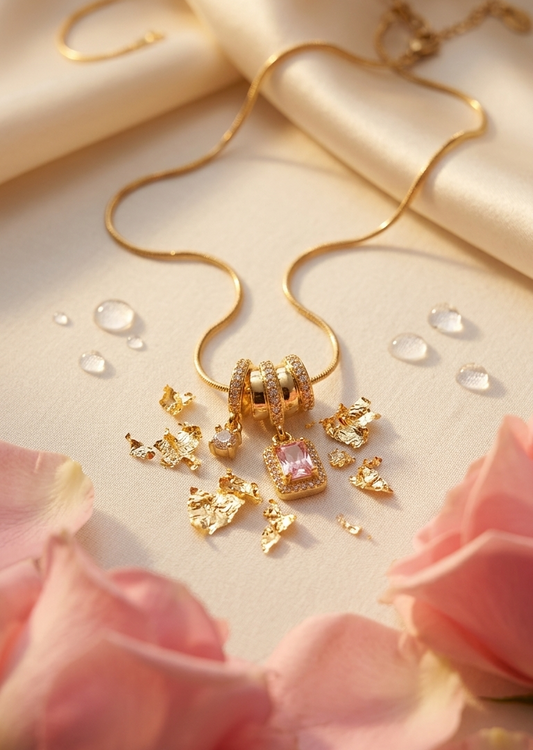 Blush keepsake necklace
