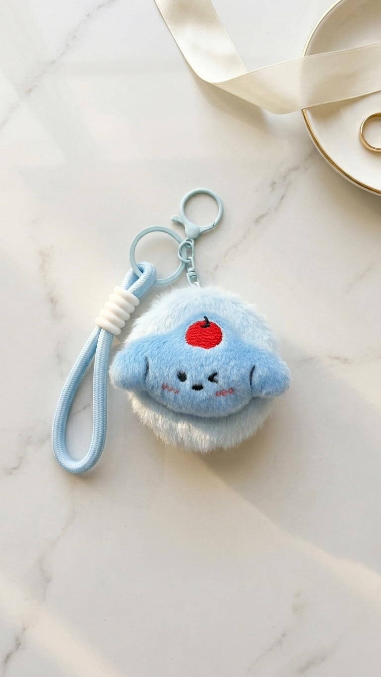 Croissant Mirror bag charm