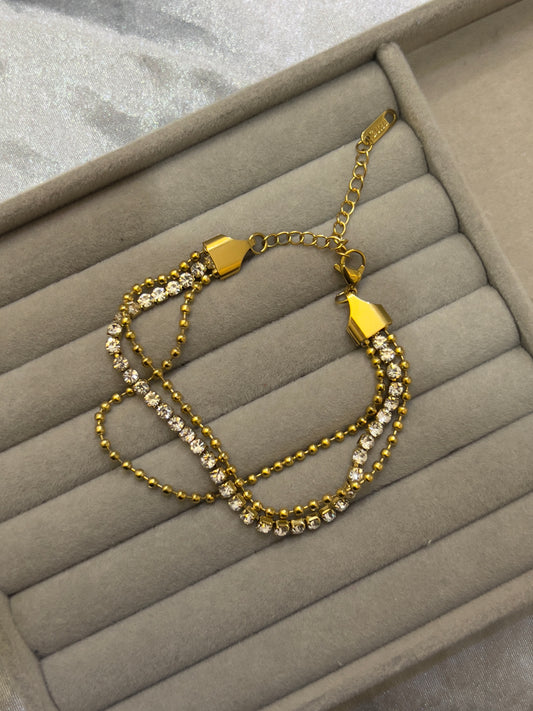 Double Line Tennis Bracelet