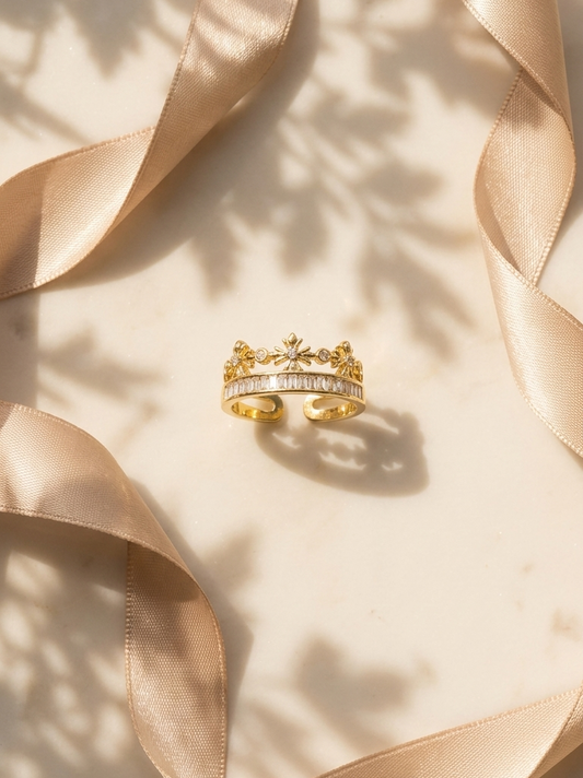 Flora crown ring