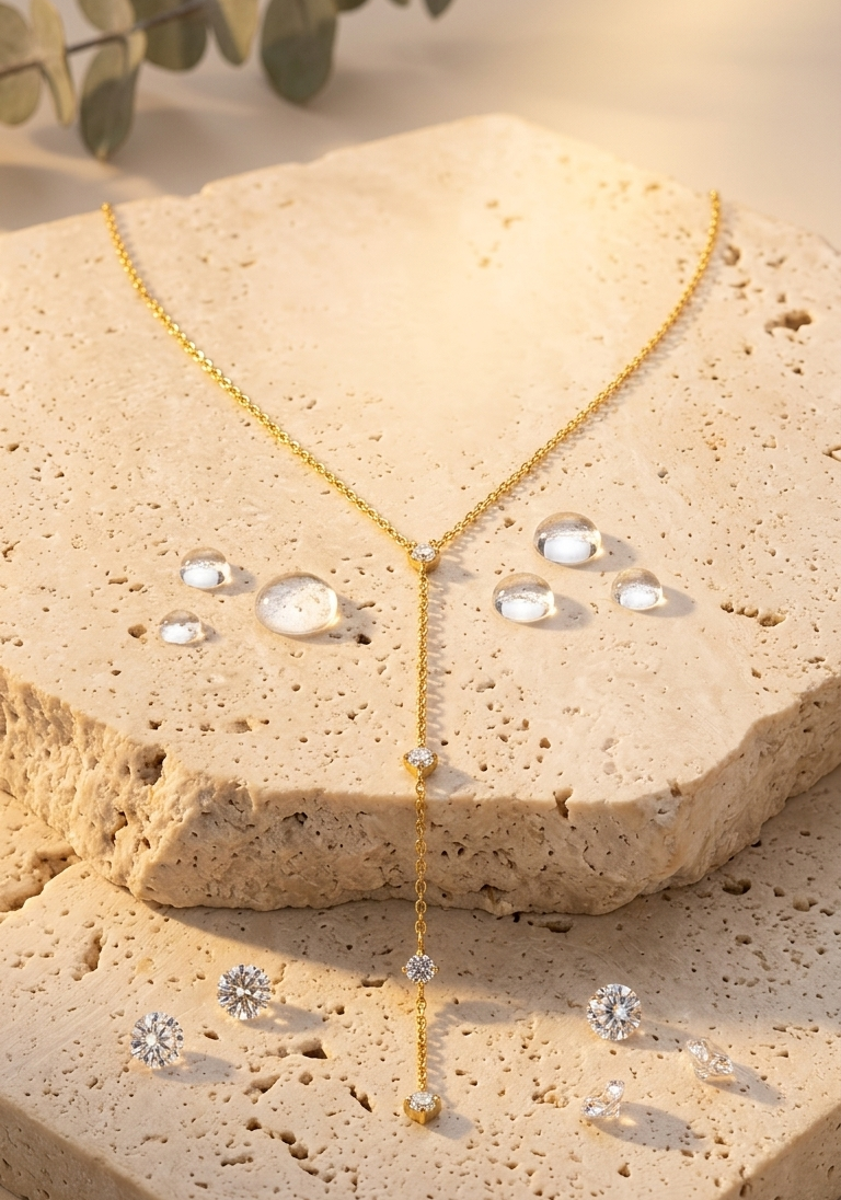 Celeste drop necklace