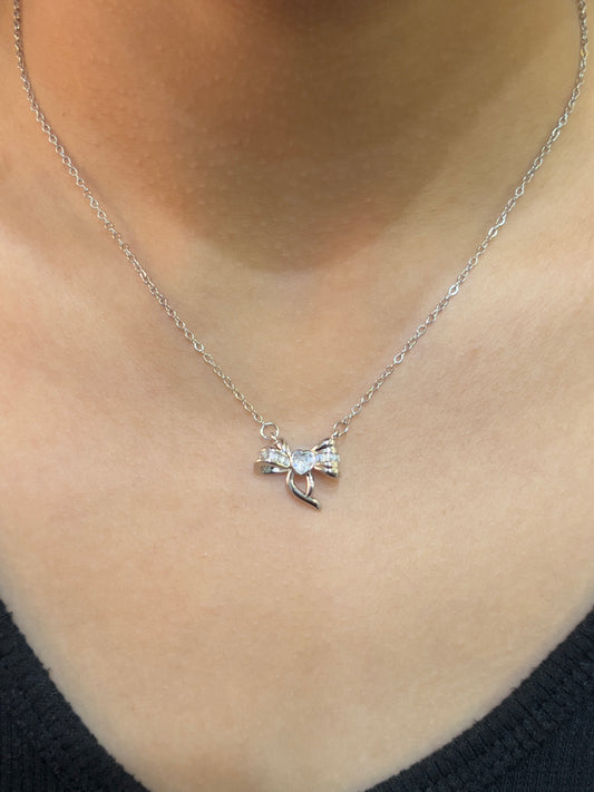 Heart Bow Necklace