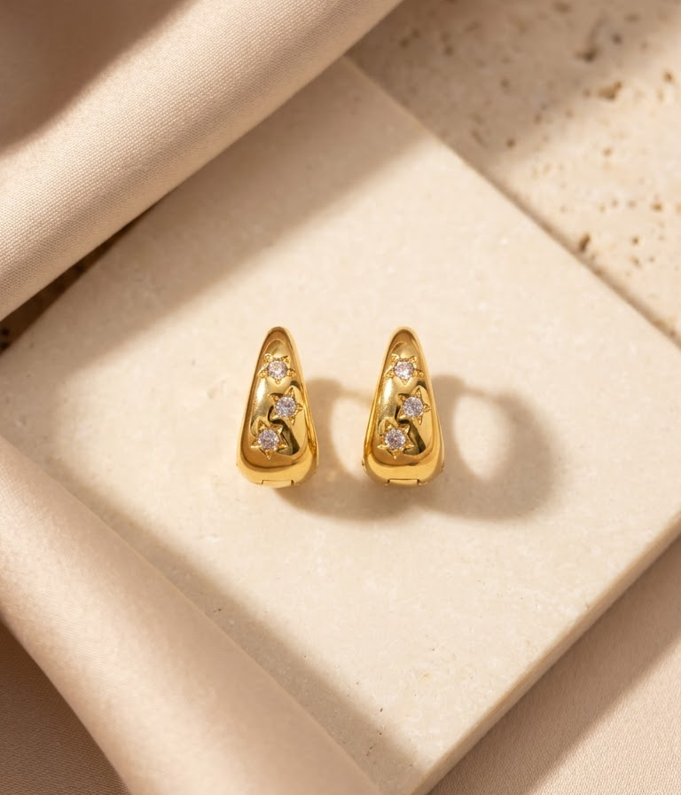 Twinkle luxe hoops