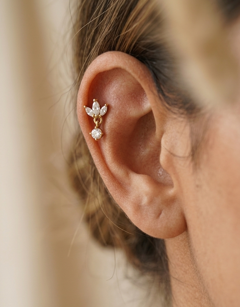 Lily spark piercing