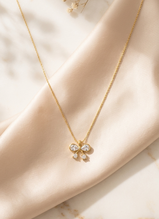 Bow belle necklace
