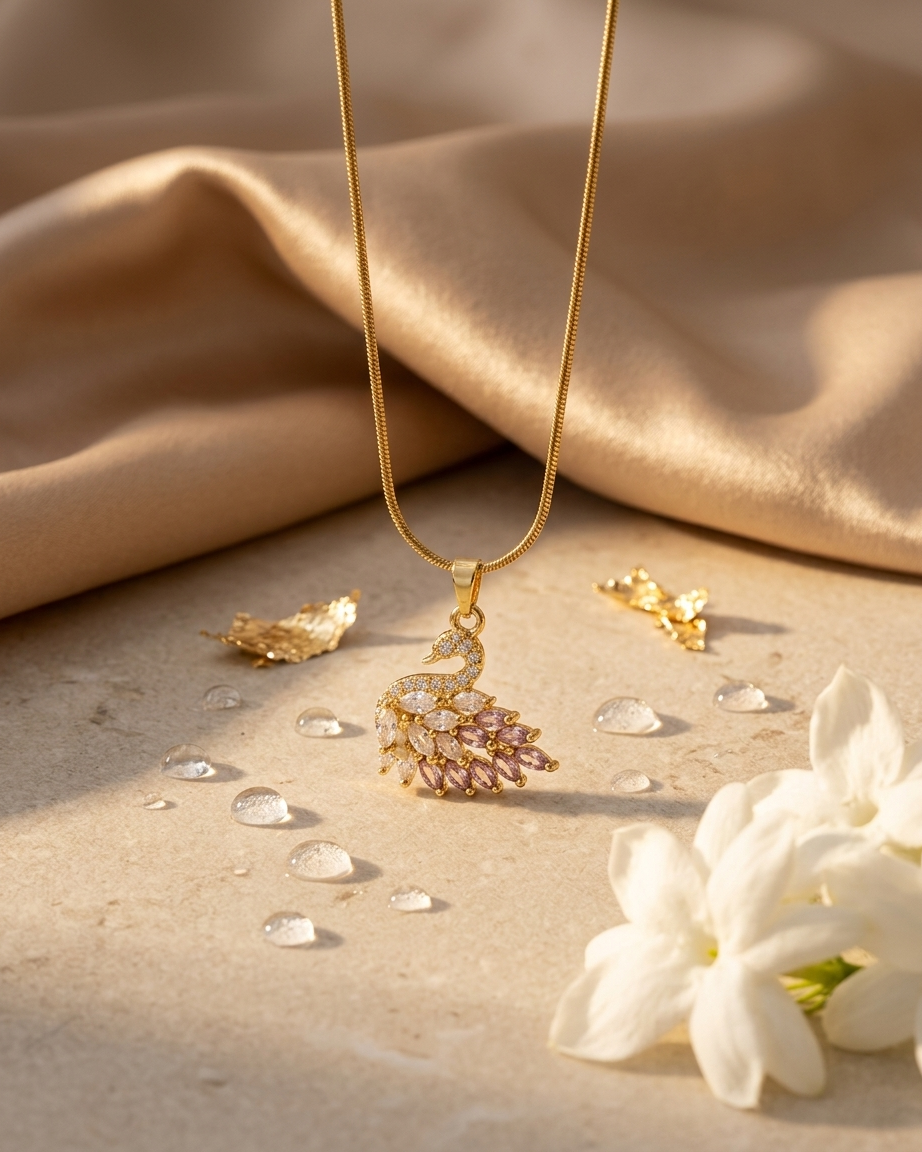 Swan reverie necklace