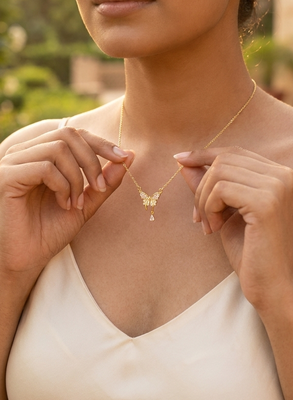 Butterfly grace necklace