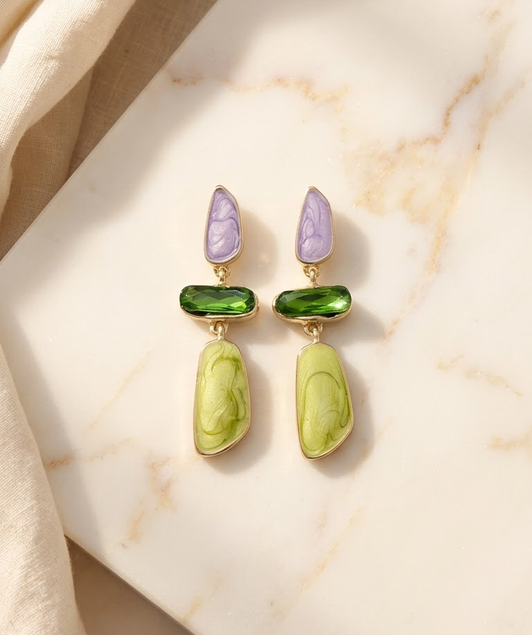 Marble muse earrings