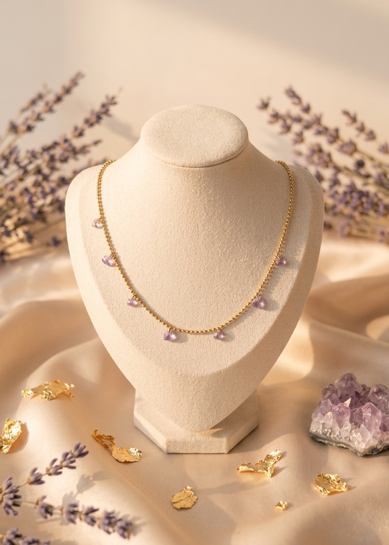 Petal drop necklace