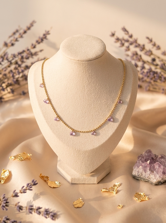 Petal drop necklace