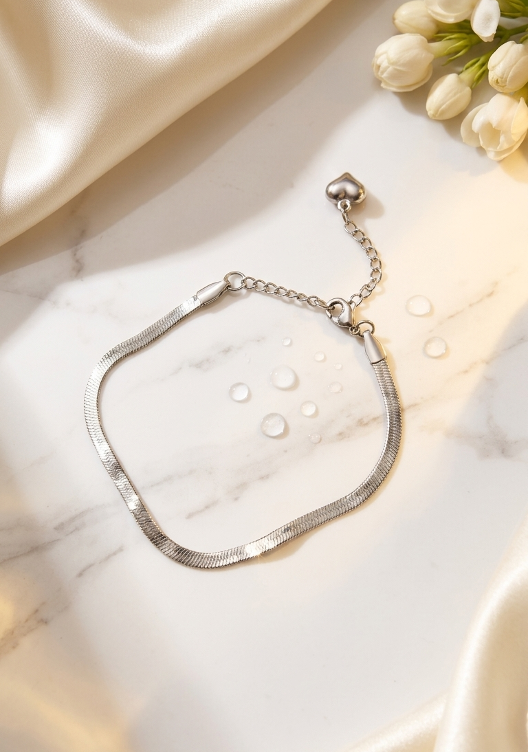 Silver snake bracelet