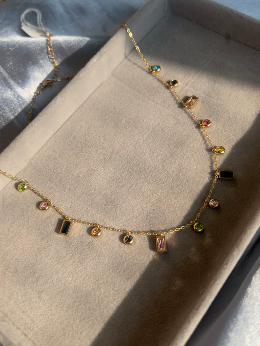 Gemstone Station Necklaces