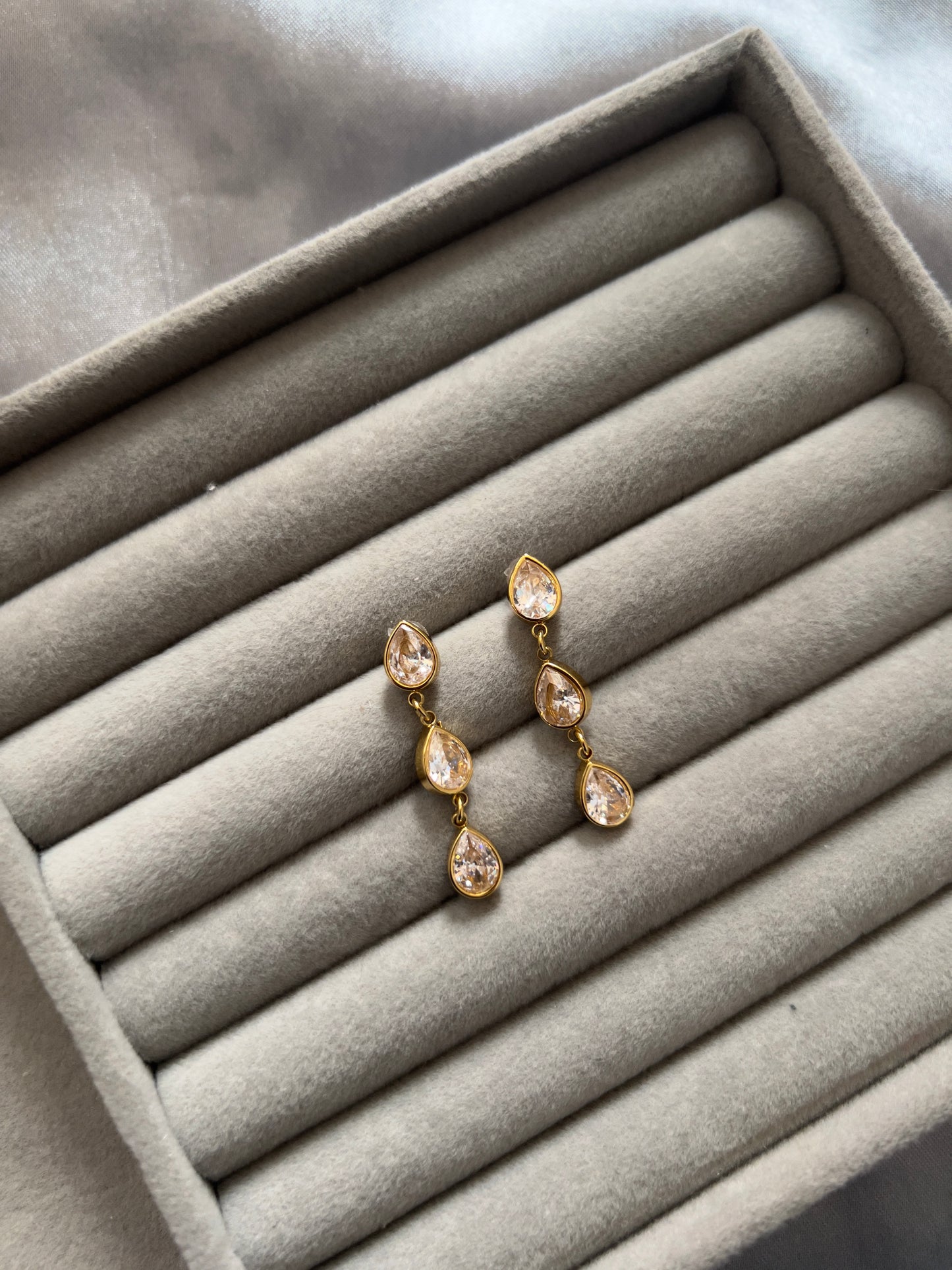 Crystal Teardrop Earrings
