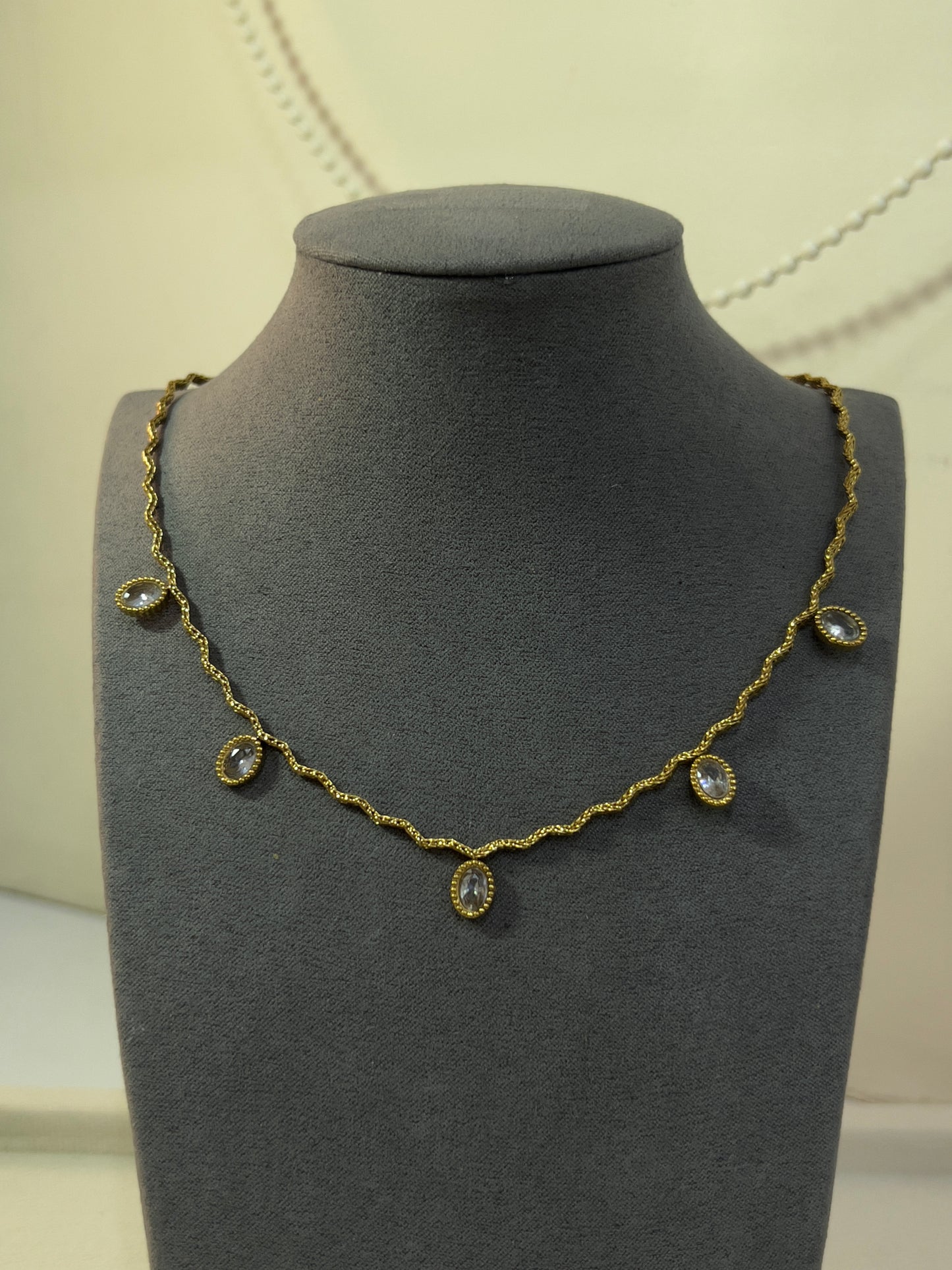 Ripple charm necklace