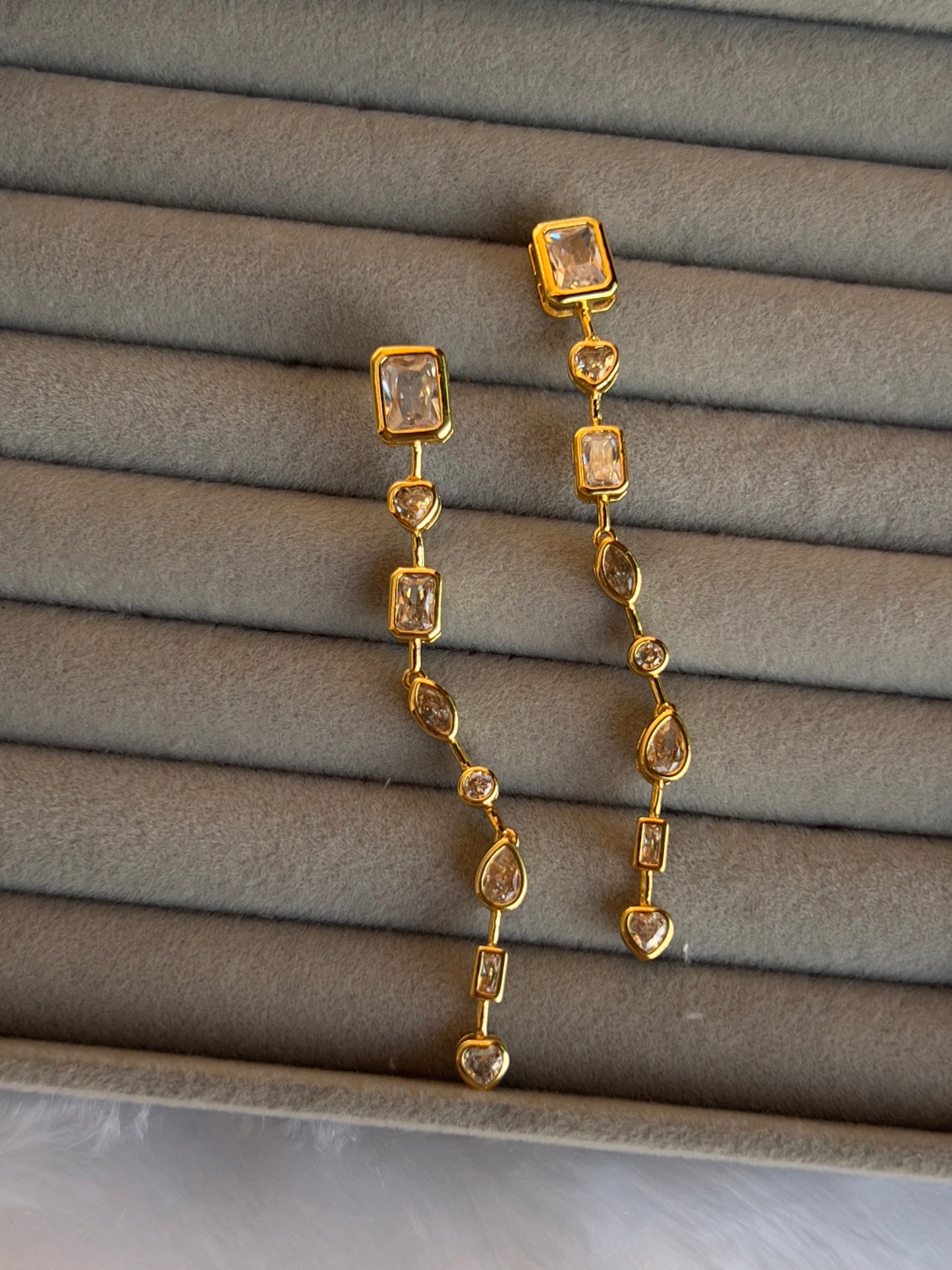 Squarefall Earrings