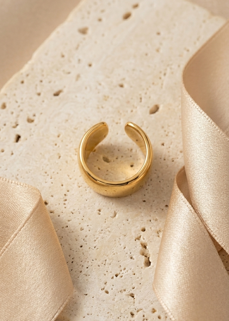 Molten gold cuff