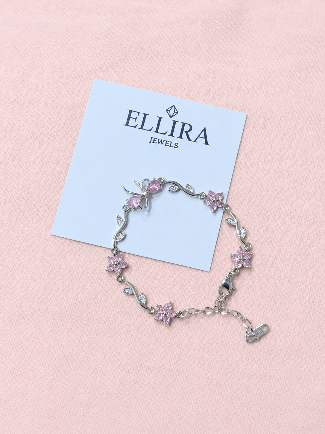 Floral bow bracelet