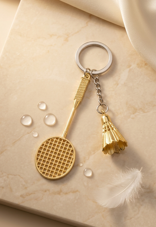 Badminton keychain