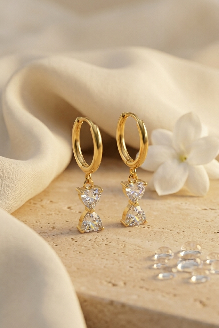 Ribbon spark Hoops