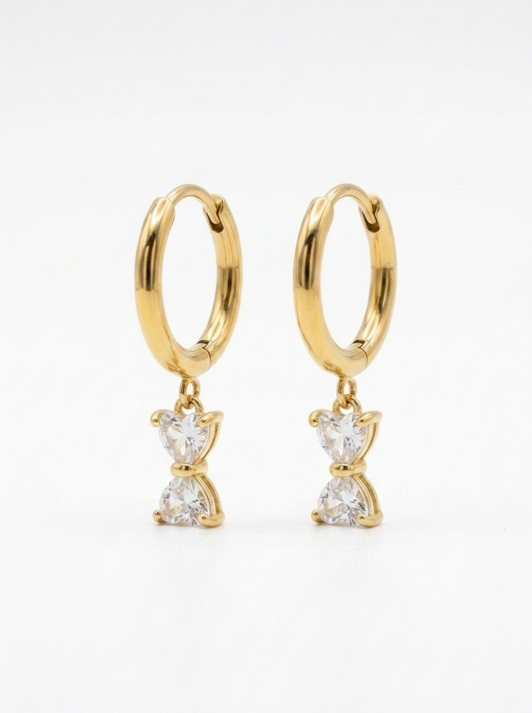 Ribbon spark Hoops